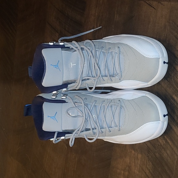 Nike Air Jordan 12 XII Retro Grey University Blue 14 White - Picture 4 of 7